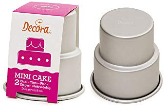 Decora COD. 0062971 Moule Para Mini GÂTEAU DE Mariage 2 ÉTAGES, Argent