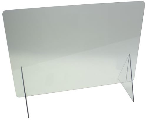 Dönges Infektionsschutzwand Querformat, 50 x 70 cm, 5 mm JDISW-Q (Durchreiche Hustenschutz Infektionsschutz Niessschutz Schutzglas Schutzscheibe Spritzschutz Spuckschutz Spuckschutzwand)