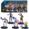 League of Legends - 10cm Actionfiguren 5er Pack (Vi, Caitlyn, Ekko, Heimerdinger und exklusiver Jinx) jeweils mit Accessoires und Ausstellungssockel