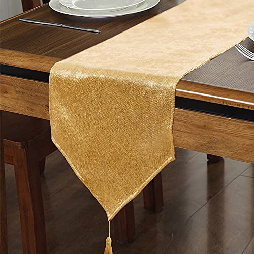 WAITER TREE Runner da Tavolo con Effetto Lino Brillante Runner per Cucina Impermeabile Decorazione per Casa Sala da Pranzo Letto Caffetteria