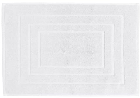 Linnea Tapis de Bain 100% Coton 1000g/m2 Collection NAÏA 60x40 cm Blanc