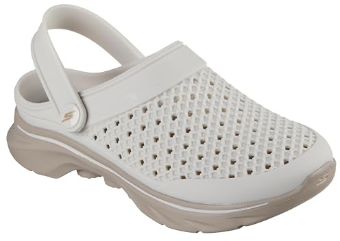 Skechers Foamies Go Walk 7-Joyous - Zuecos para Mujer, Gris Topo, 38 EU