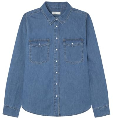 Springfield Blusa para Mujer, Azul Ahumado,36