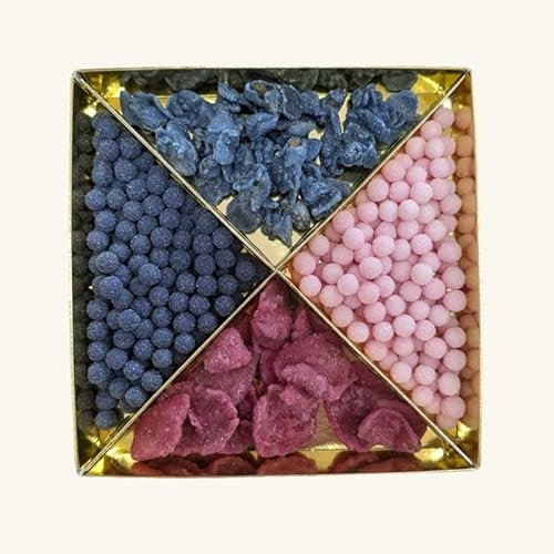 Gift box Rose and Violet - Crystallized berries and petals