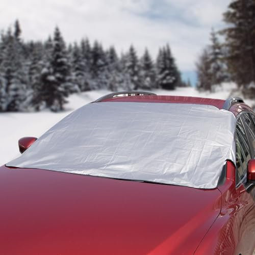 Goodyear Magnetic Windscreen Cover-durable Weatherproof Car Shield| Easy Magnetic Installation| Universal Fit | Protects From Snow, Ice, And Sun Damage| Quick Removal & Storage| Ideal For All Seasons