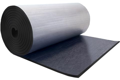 Aislamiento reflectante de espuma de aluminio autoadhesivo de 5 mm de espesor, lámina aislante para radiador, reflector ignífugo e insonorizado, rollo de lámina aislante de espuma para techo, piso y