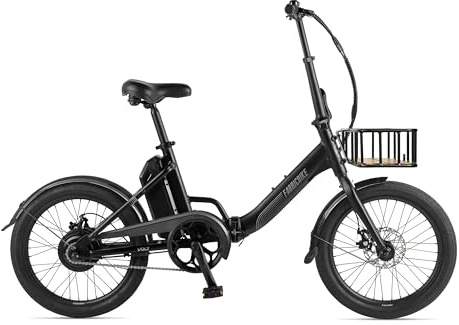 FabricBike Volt - Vélo Électrique Pliant, Vélo Électrique Adulte 20 Pouces, Ebike, Moteur 250W, Batterie Amovible 36V 10Ah, Vitesse 25KM/H (Matte Black Plus)