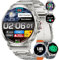 Reloj Inteligente Hombre con Batería Grande de 800mAh, 1,85'' Grande Smartwatch Hombre con 100+ Deportes, Seguimiento de la Actividad Física, Seguimiento de la Salud, IP68 Impermeable para Android iOS