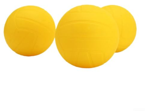 HpLive 2 palline di ricambio in morbido PVC con forte rimbalzo, 9 cm e 12,5 cm, gialle per roundnet set da gioco spiaggia e prato
