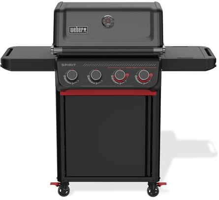 Weber Spirit E-425c Stealth Black Edition - Barbecue a gas a 4 fuochi con zona Sear