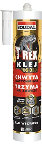 Soudal T-REX Gold Colle de montage hybride renforcée en fibres 290 ml