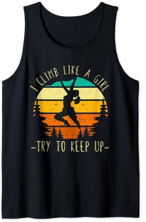 I Climb Like A Girl Rock Kletterausrüstung Kinder Damen Vintage Tank Top