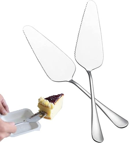 10 Pezzi Pala Torta in Acciaio Inox, Spatola per Pizza, Server per Dolci Seghettato, pie Server, Coltello per Torta, Tagliatorta e Server, per Torte, Pizze, Crostate, Cucine, Ristoranti, Feste