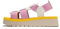 Fly London Damen SAMB245FLY Sandal, White/Baby PINK/Yellow, 41 EU