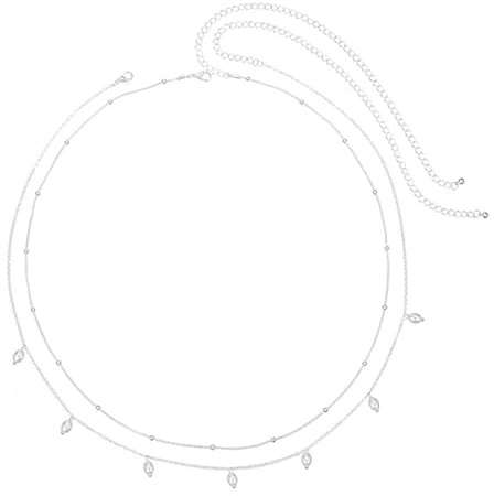 ZORVUJI Bauchkette Silber 2 Stück – Taillenkette Mit Pailletten Quaste, Verstellbare Waist Chain Für Damen Und Mädchen, Sexy Körperkette Für Strand Und Party