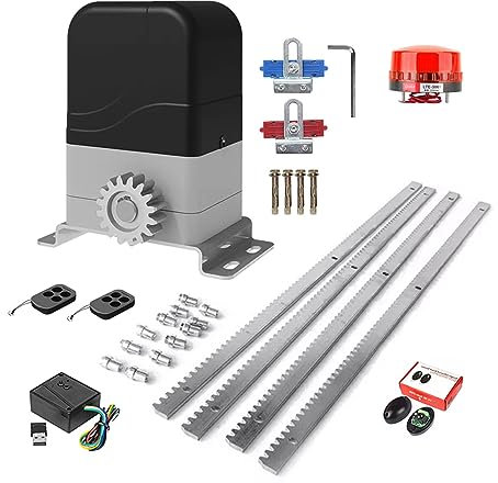Circuit imprimé pour portail coulissant, Kit d'ouverture de porte coulissante électrique Kit d'opérateur de porte automatique à moteur à courant alternatif avec Kit de capteur infrarouge à cadre en ac