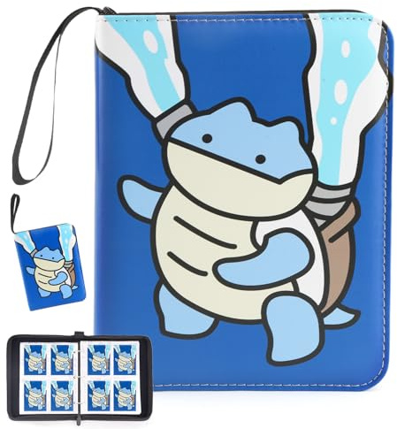 Collectible Trading Card Albums, 400 Card Holders with 50 Removable Sleeves, Portable 4 Pockets Collectible Trading Card Binder, PU Card Collection Binder for MTG, TCG, Sport Card, Game Cards