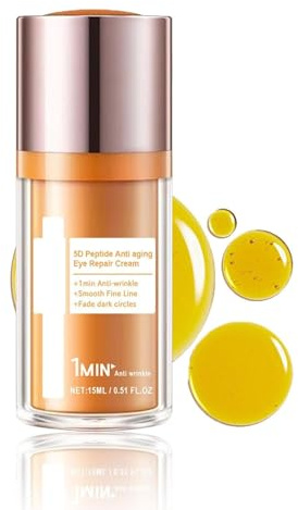 Crema para Contorno de Ojos Papa Feel, Crema Reparadora de Ojos Antiedad con Péptidos 5D Papa Feel, Gel Reafirmante con Péptidos para Ojeras e Hinchazón (1PC)