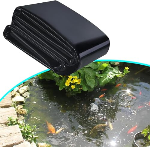 Fodera per laghetto in HDPE per fontana e cascata per stagni di pesci koi, 2 x 8 m, 6 x 12 m, 10 x 16 m, 14 x 14 m, spessore impermeabile