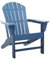 Deco 79 Adirondack Stuhl, Kunststoff, Dunkelblau