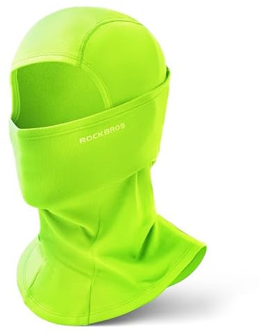 ROCKBROS Sturmhaube Balaclava Skimaske Winddicht Warm für Fahrrad Ski Motorrad Winter Unisex Einheitsgröße, Neongrün