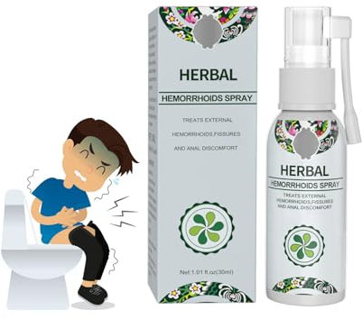 Herbal Hemorrhoid Spray Protection Contre Les Hémorroïdes, Soulage Les Démangeaisons, Les Brûlures Et L'inconfort, Naturel, Végétalien Et Sans Cruauté