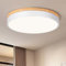Vikaey Lampara Techo, Plafon LED Techo Blanco, 40cm Plafón LED Techo Madera para Dormitorio, Sala de estar, Comedor, Cocina, Pasillo 4000K 36W