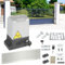 Jopassy Schiebetorantrieb 370W, Garagentorantrieb bis 800kg,Schiebetorantrieb Set mit Fernbedienungen und Automatische Schließfunktion,Schiebetor Toröffner Tor Antrieb 12m,Torantrieb Wasserdicht
