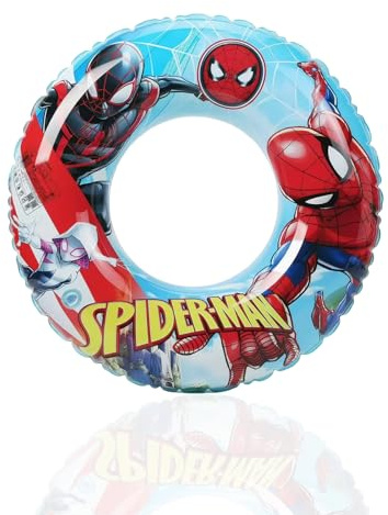 Spider Inflatable Swimming Ring Spider Pool Ring for Kids,70cm Rubber Rings for Pool Toys,Inflatable Boys Swim Rin g Pool Floats,Floating Rings Pool Summer