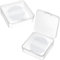 JEYORZY 2 Cajas Borla Maquillaje, Borlas Maquillaje, Esponja Polvos Translucidos, Esponja Maquillaje, Silicona Polvos Puffs con Correa, para Polvo Suelto o Rubor de Base, con 2 estuches de viaje