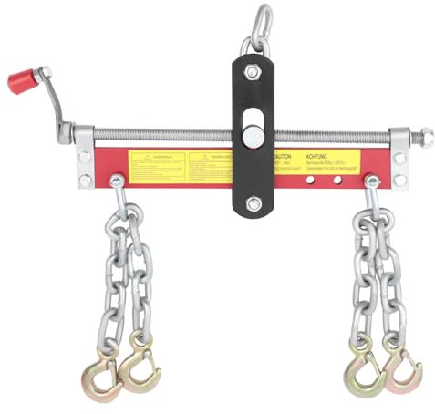 TkkMivcOC Werkstattkran Positionierer, 900kg Balancierer Motorkran Hebekran mit 4 Ketten Ausgestattet, Kettenlänge 28.5cm, Traverse Kran für Werkstattkran als Kettenzug
