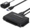 Adaptador de Disco Duro USB 3.0 a IDE/SATA, Conversor para Discos Duros/SSD de 2,5 y 3,5, Unidades de CD-ROM y DVD-RW, Adaptador de Disco Duro Externo, Compatible con Mac OS/Windows/Linux