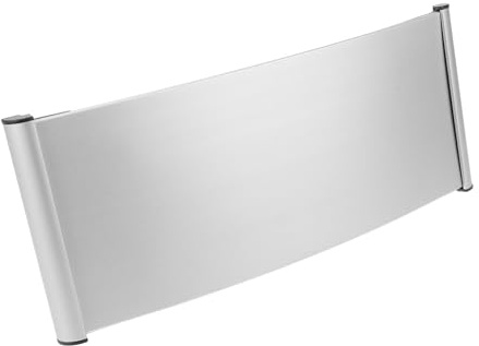 FONDOTIN Targhetta Porta Ufficio in Alluminio Piastra Nome Vuota Design Curvo Adatta per Uffici e Decorazioni Natalizie