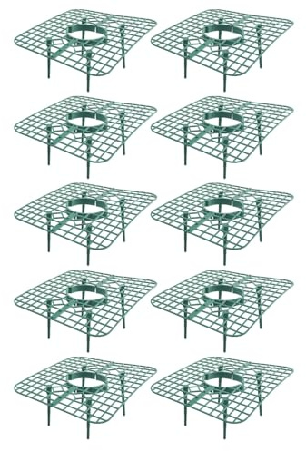 Estante de cultivo de fresas, 10 unidades, bandeja vertical 3D para plantar en casa, jardín y pequeñas granjas, diseño de ahorro de espacio con sistema de drenaje, para palés de plástico duradero en