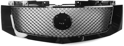 Parrilla Delantera De Carreras Para Cadillac Para Escalade/EXT 2007-2014 Rejilla Malla Radiador Capó Parachoques Superior Coche Estilo Panal Negro Rejillas Parrillas