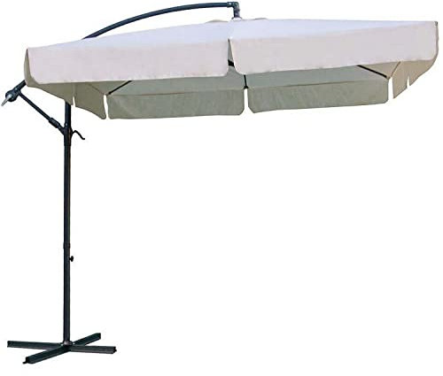MilaniHome Parasol de Jardin 2,5 x 2,5 Poteau latérale pour extérieur Restaurant glacés Bar Hôtel Hôtel