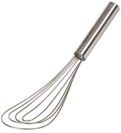 PrepWorks 10 Inch Fat Whisk - Stainless Steel Whisk for Mixing, Beating, and Stirring Sauces, Batter, and More