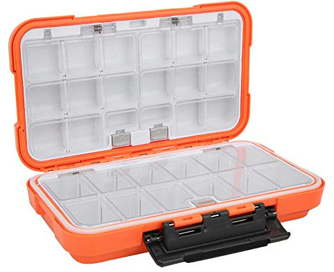 Fishing Tackle Box, Waterproof Fishing Tackle Accessory Organizer Bait Lure Hooks Storage Case Organizer Container