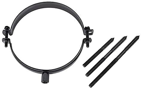 Fumio Ofenrohrhalter Rohrhalter Rohrschelle Halter Ofenrohr Schwarz (150 mm)