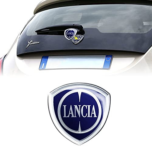 Lancia 21263 Adesivo 3D Logo Ufficiale per Ypsilon, Posteriore, 71 x 73 mm
