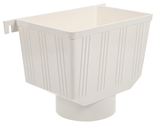 DOITOOL Downspout to Drain Pipe Adapter 9.84X6.49X6.49 Inch Rain Gutter Water Collection Connector for Outdoor Rain Barrel Setup Easy Install Drainage Pipe Accessories