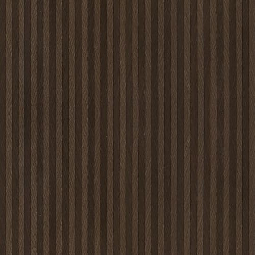 VEELIKE Striped Wood Contact Paper Peel and Stick Waterproof Dark Brown Wood Wallpaper for Cabinets Walls Countertop 15.7''x118'' Adhesive Removable Wood Wall Paper Roll for Table Furniture Drawers