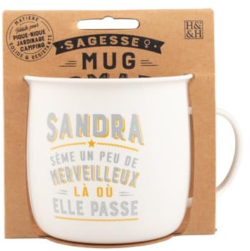 Taza Nomade Sandra personalizada para té y café, regalo para mujer