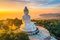 adrium Leinwand-Bild 60 x 40 cm: Luftaufnahme des Aussichtspunkts Big Buddha bei Sonnenuntergang in der Provinz Phuket, Thailand (180980741)