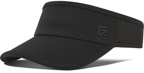 Cappello da Sole per Donne e Uomini Accessori da Golf Visiere da Spiaggia Estive Cappello Leggero e Traspirante Regolabile per Corsa e Tennis Vestibilità Confortevole per Sport all'Aperto Nero