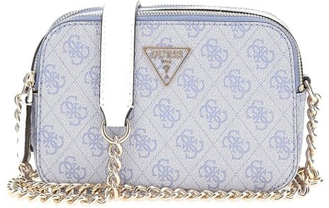 GUESS Noelle Crossbody Camera Bag Light Blue Logo