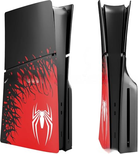 Alloggiamento di ricambio per console PS5 Slim Faceplate Custodia Shell versione Spider Disc (colore ragno)