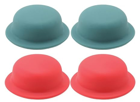 BESTOYARD 4 Pièces Poignée De Couvercle De Casserole En Silicone Bouton Anti-Brûlure Résistant À La Chaleur Remplacement Universel Pour Couvercles De Casserole Facile À Nettoyer Et À Installer