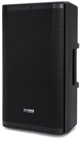 AIWA APRO-12 självförstärkande högtalare, 12 tum, Bluetooth 5.0 TWS och DSP, 250 W RMS Bi-Amp, klass D, 122 dB, XLR/jackingångar, blandutgång, 220 V