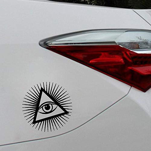 Sun and Third Eyes Tattoo Fun Sticker Window Bumper Vinyl Decal 15.3CM x 15.3CM
